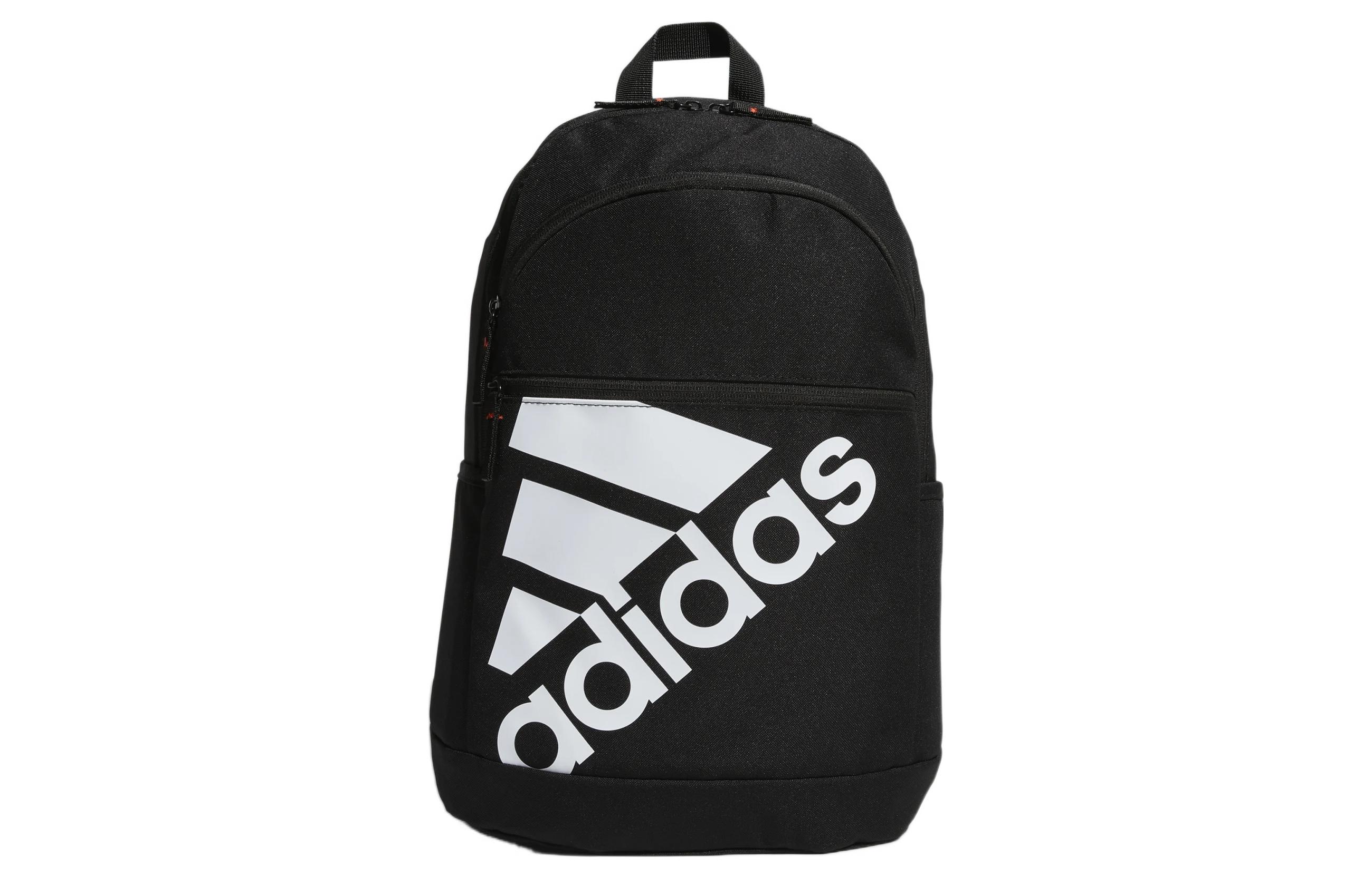 Adidas Recycled Polyester Plain Weave Fabric Backpack Regular Unisex Black HP1461