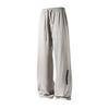 Summer Men's Ice silk Waterproof Pants Casual Zipper Can Tie Feet Solid Straight Elastic Waist Trousers Loose Daily Pants 5XL