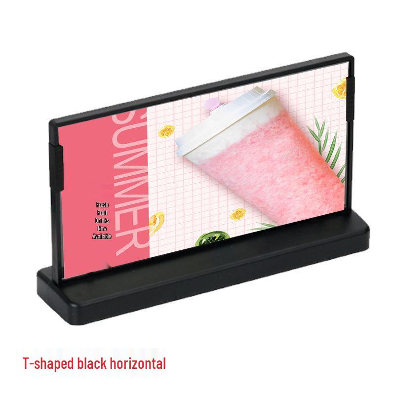 T-shaped Open Frame Menu Holder for Tables - Available in A4, A5, A6 Sizes
