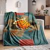 1pc Basketball Court Blanket, Lightweight Flannel Throw Blanket for Sofa, Bed, Travel, Camping, Living Room, Office, Couch, Chair, and Bed100