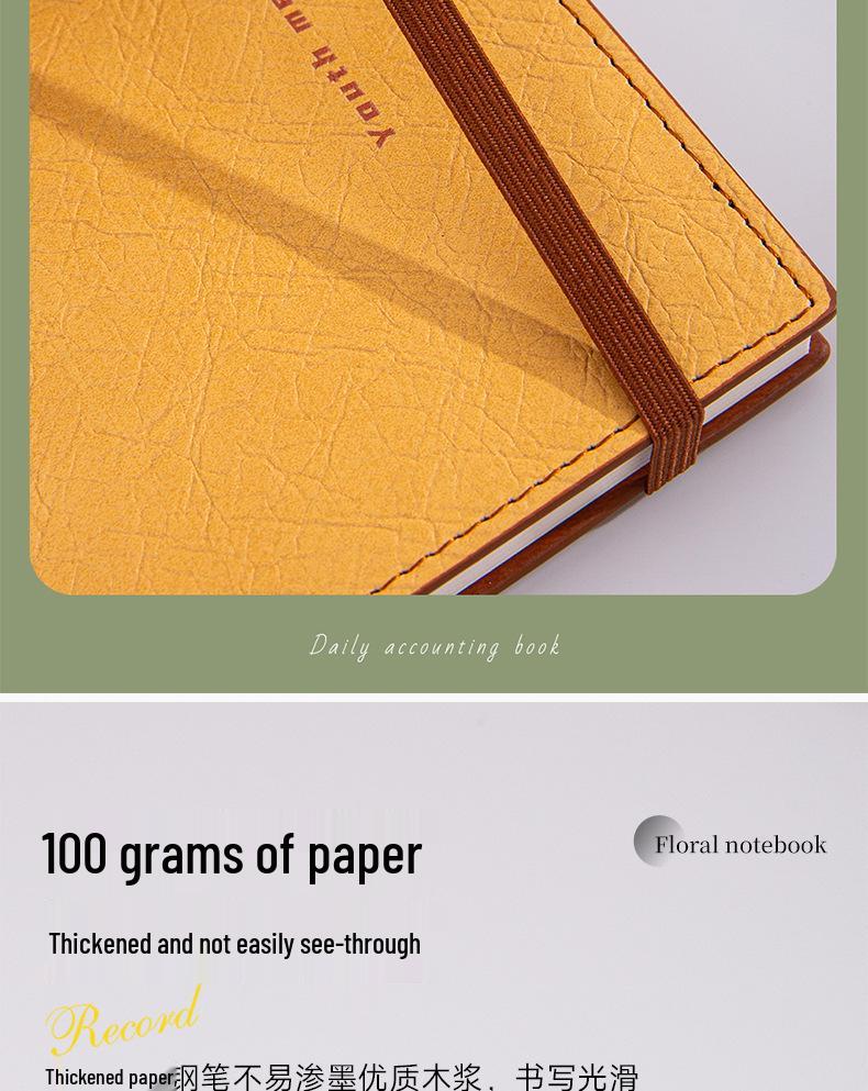 Minimalist Rope-Bound Hardcover Notebook - Customizable Logo for Office or Business Use