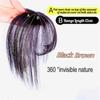 Fashion Women Beauty Invisible Seamless 3D Air Bangs Hairpiece Cover Up Baldness Thin Hair Topper