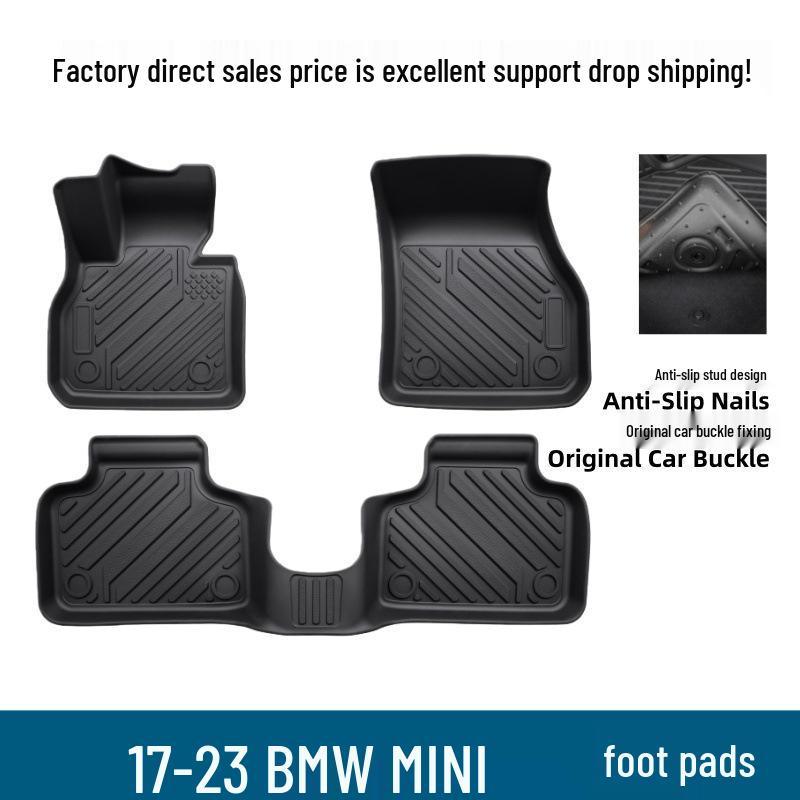 Fits 17-23 BMW Mini TPE Eco-Friendly Interior Floor Mats for Car Modification