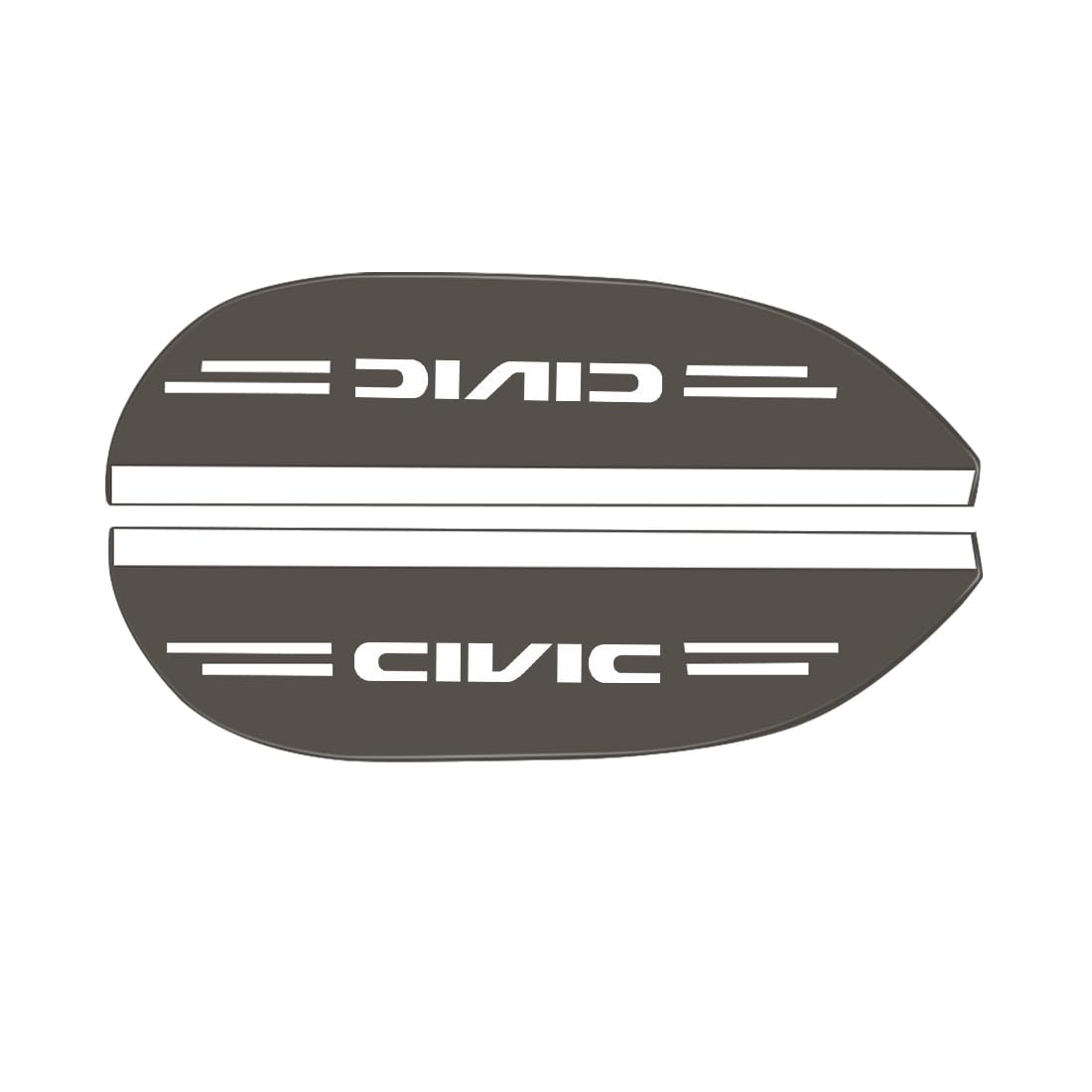 

Civic Applicable Door Mirror Visor for Cars with Logo Rain civic application чёрный