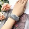 Mode Vintage Übertreibung Glänzend Klassisch Dick Harz Acryl Temperament Smudging Armreifen Geometrisch Rund Breit Armband