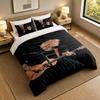 3Pcs Bedding SetEd Sheeran Soft Bed Sheet and Two Pillowcases Home Bedroom Decor