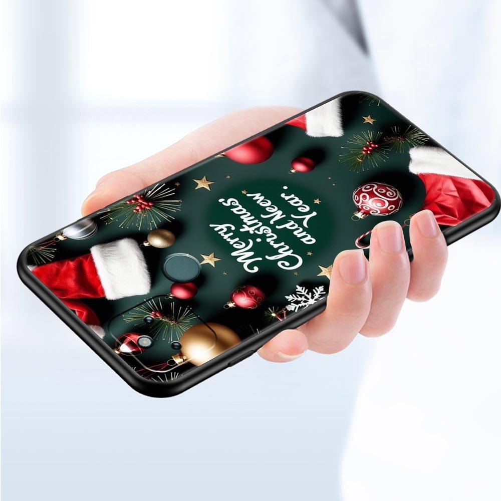 Merry Christmas Phone Case Cover for Google Pixel 10 9 8 7 6 9A 8A 7A 6A Pro Shockproof Soft TPU 9 Pro XL Shell Capas Fundas Bag
