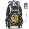 Mochila escolar de gran capacidad con correa para el hombro; set de tres piezas para estuche de lápices de estudiante