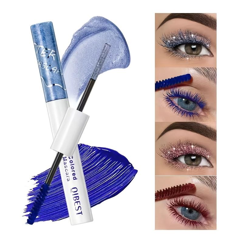 Shimmering Mascara Sparkle Crushed Color Pearlescent Matte Waterproof Volumizing Curling Mascara
