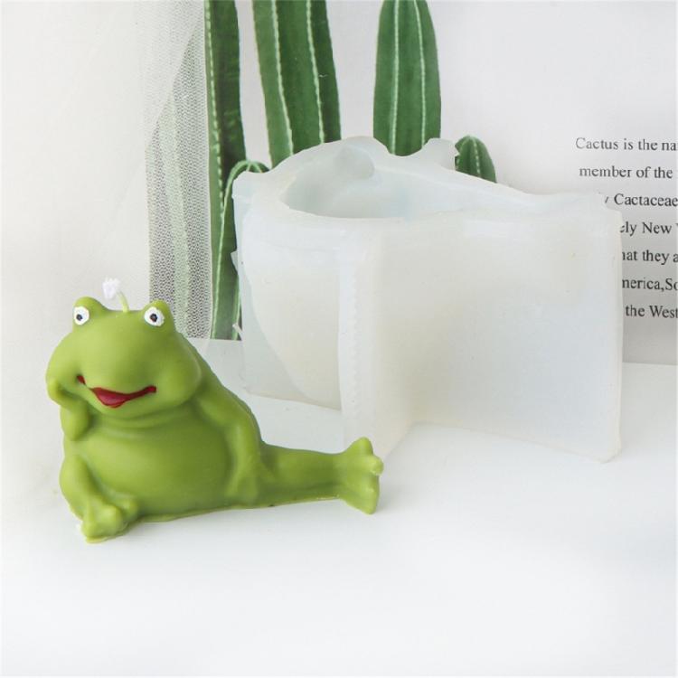 Use Friendly Candle Silicone Frogs Molds Easy Release Frogs Shaped Candle Silicone Molds for Handmade Candle and Soaps