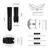 Pulseira de Relógio Macia de Borracha Fluorada de Qualidade FKM Para Acessórios de Pulseira Panerai Para Relógios PAM111/441 22mm 24mm 26mm Fivela de Pino