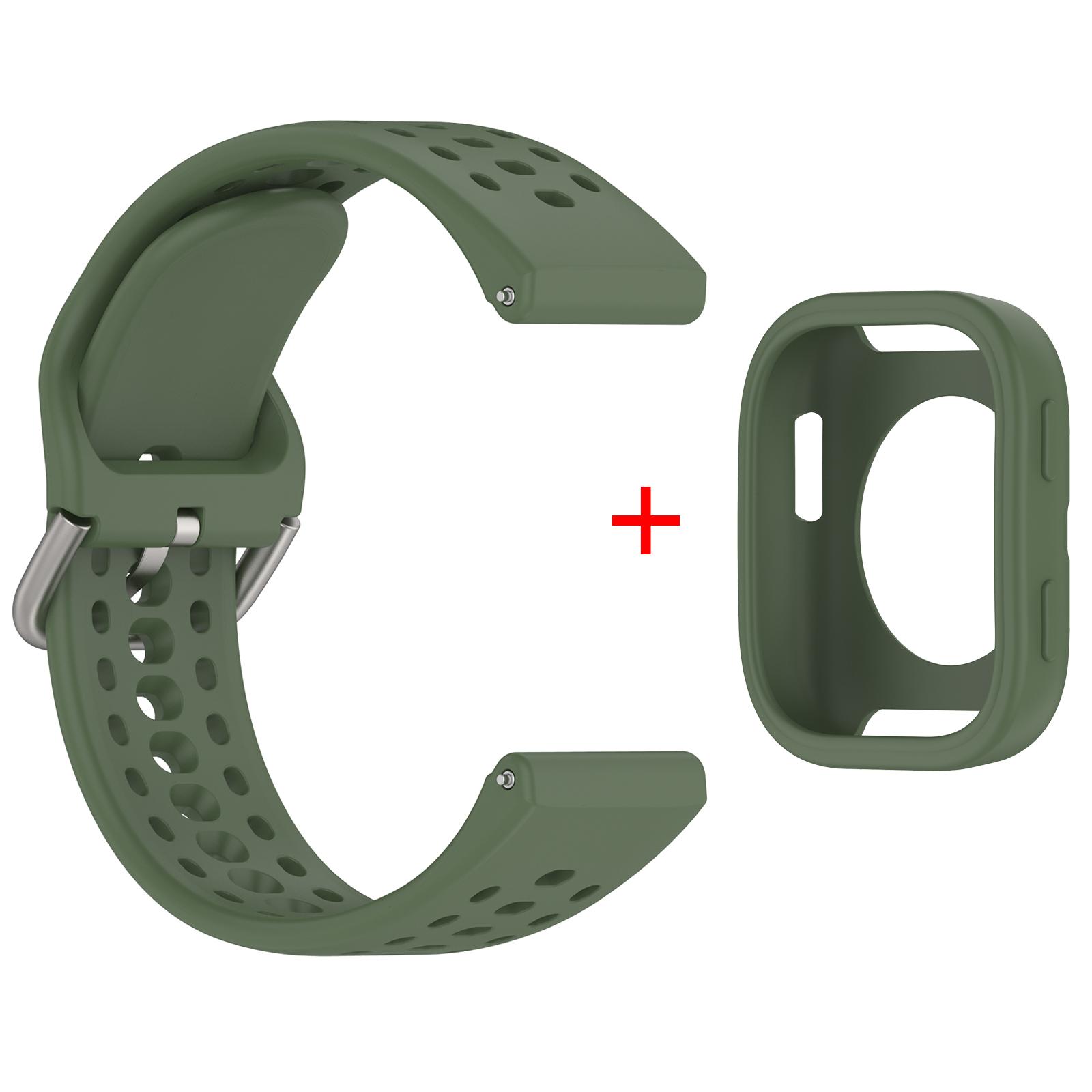 Оригинальный силиконовый+чехол для Amazfit Bip 6, аксессуары для ремешка, мягкий дышащий ремешок Correa+защитная накладка-бампер для браслета Amazfit Bip6 For Amazfit Bip 6