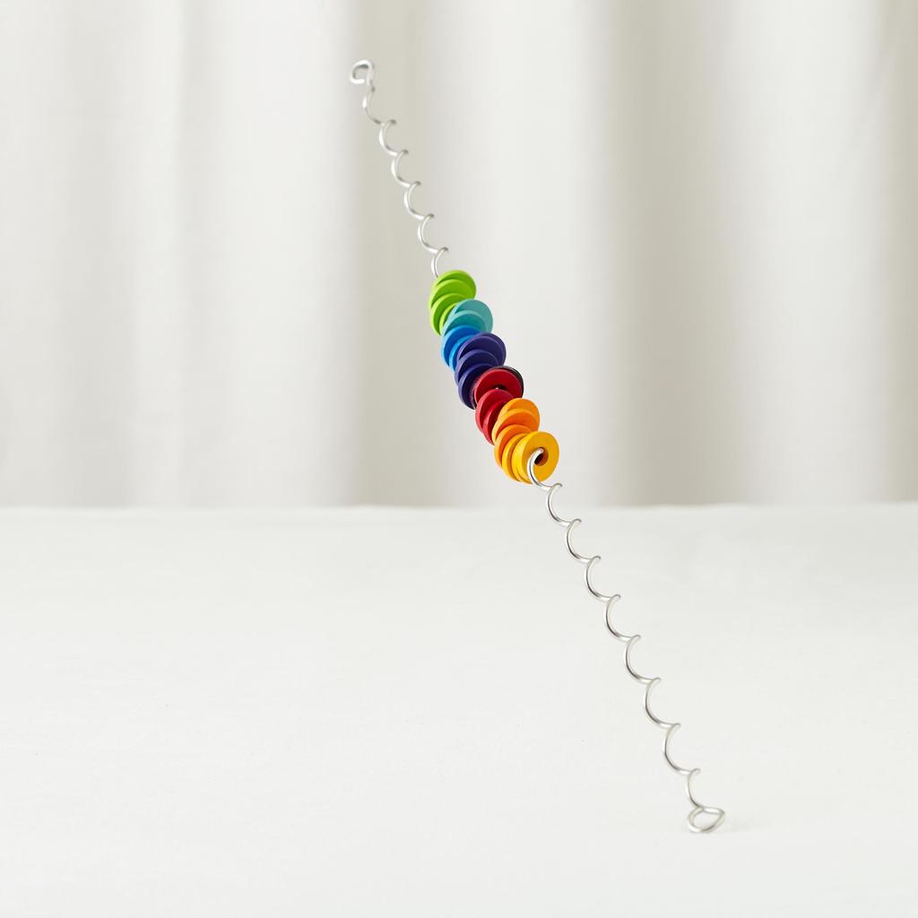 Grimm's Rainbow Spiral Toy, Educational Toy, Repetitive Motion, Science, Visual Educational Toy, 52cm