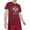 Nike Running T Shirts Men's Red Crew Neck Moderate