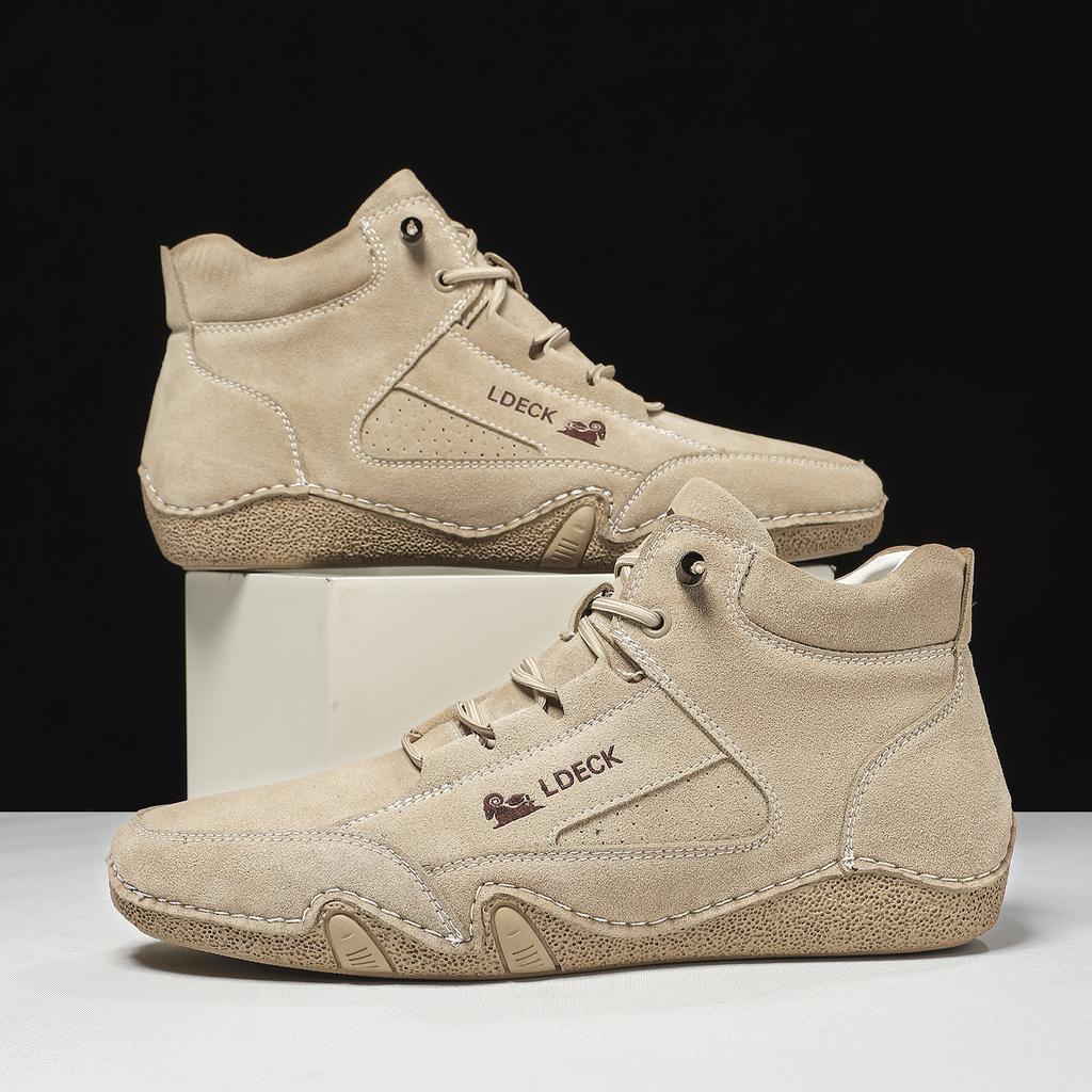 Mens Shoes Original Sneakers Shoes Men's High Top Ankle Boots Breathable and Comfortable Soft Sole Luxury Fashion Men's Shoes