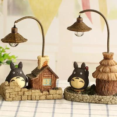 Creativity LED Desk Lamp Anime Totoro Cartoon with Bulbs Night Light for Bedroom Bedsides Desktop Ornament Gift Figure Decor