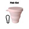 180 ml Klappbecher, Mini-Einziehbecher, Silikon, tragbare Teetasse, Outdoor-Reise-Kaffee-Teleskop-Trinkbecher mit Deckel