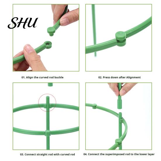 Worry-free Plant Maintenance Climbing Trellis Tomato Cages Reusable Support Holder Adjustable Easy Setup Cage Frame Stackable Pergola Accessories for