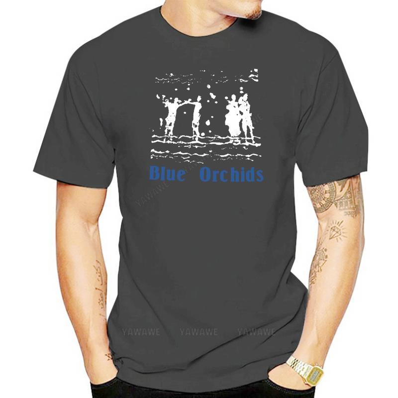 

Fashion mens tshirts casual brand short sleeve Blue Orchids tshirt teenager cotton teeshirt fashion bigger size T shirts S