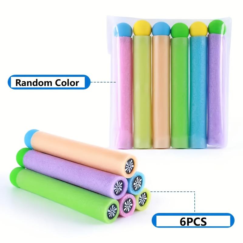 

Colorful Pull-Out Straight Foam Guns with Ergonomic Handles, Soft Foam for Safe Summer Beach Pool Outdoor Water Play,Party Games