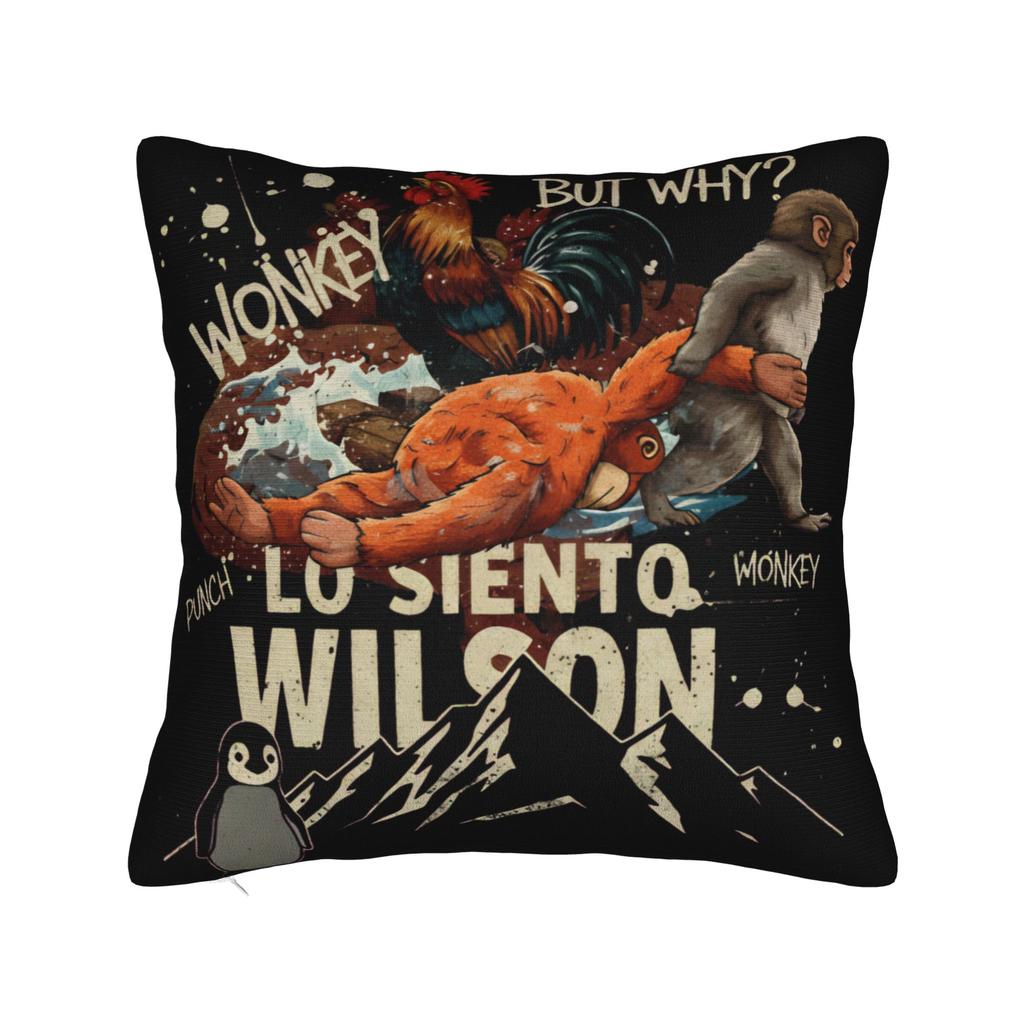 Baby Monkey Punch Team Punch Pillow Case Funny Pillow Cover Graphic Pillowcases For Living Room Chair