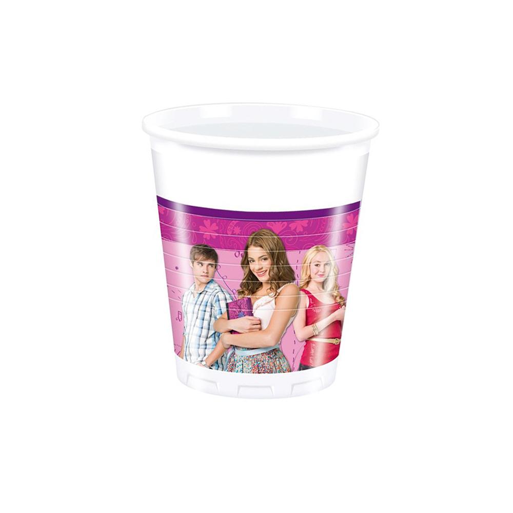 Plastový kelímek na párty Violetta 200 ml (Balení po 8)
