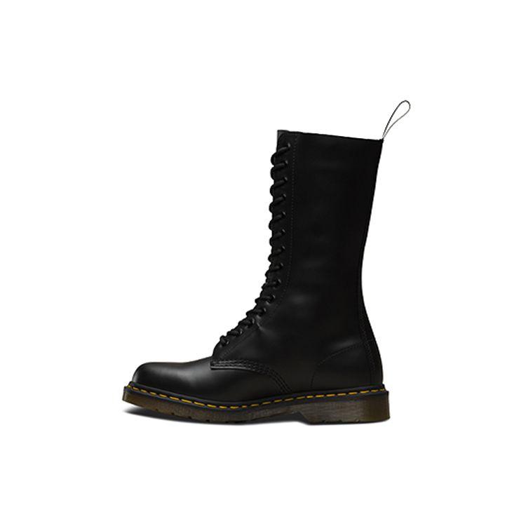 Dr. Martens 1914 Boty do půli lýtek se šněrováním a kulatou špičkou Unisex boty Černá 11855001
