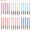 Nail Art Dual-Ended Pen: Acrylic Rod, Silicone Dotting, Rhinestone Picker, Polymer Clay Tool & Detail Brush