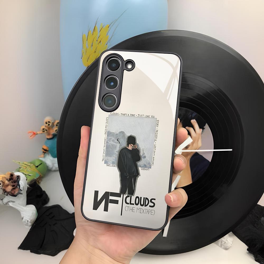 NF Rapper Phone Case For Samsung Galaxy S26 S25 S24 S23 S22 S20 S21 Ultra Plus Edge Fe Colored Silver Cover