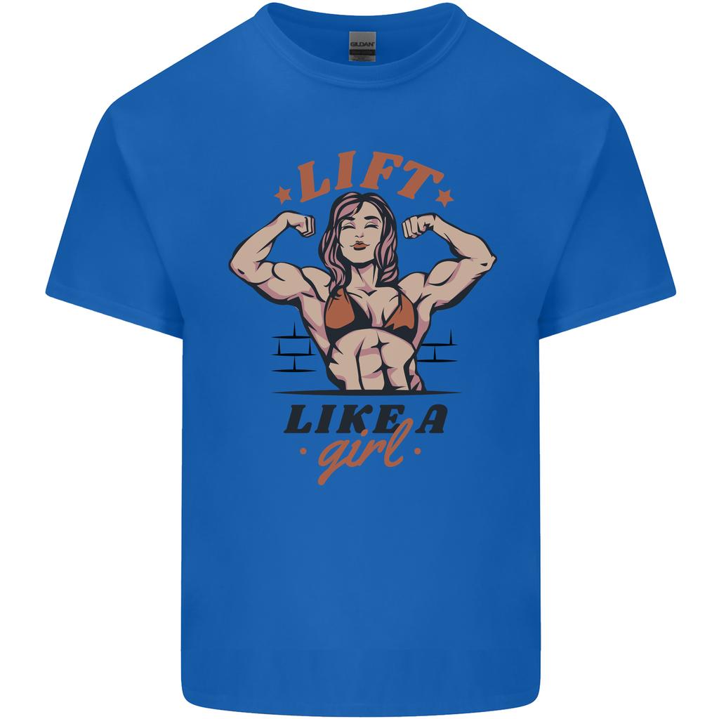 Lift Like a Girl Female Bodybuilding Unisexs Light Cotton TShirt