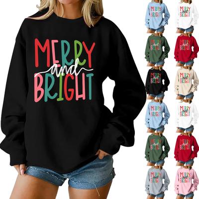 Women's Loose Comfortable Casual Fashionable Character Printing Round Neck Long Sleeved Sweatshirt