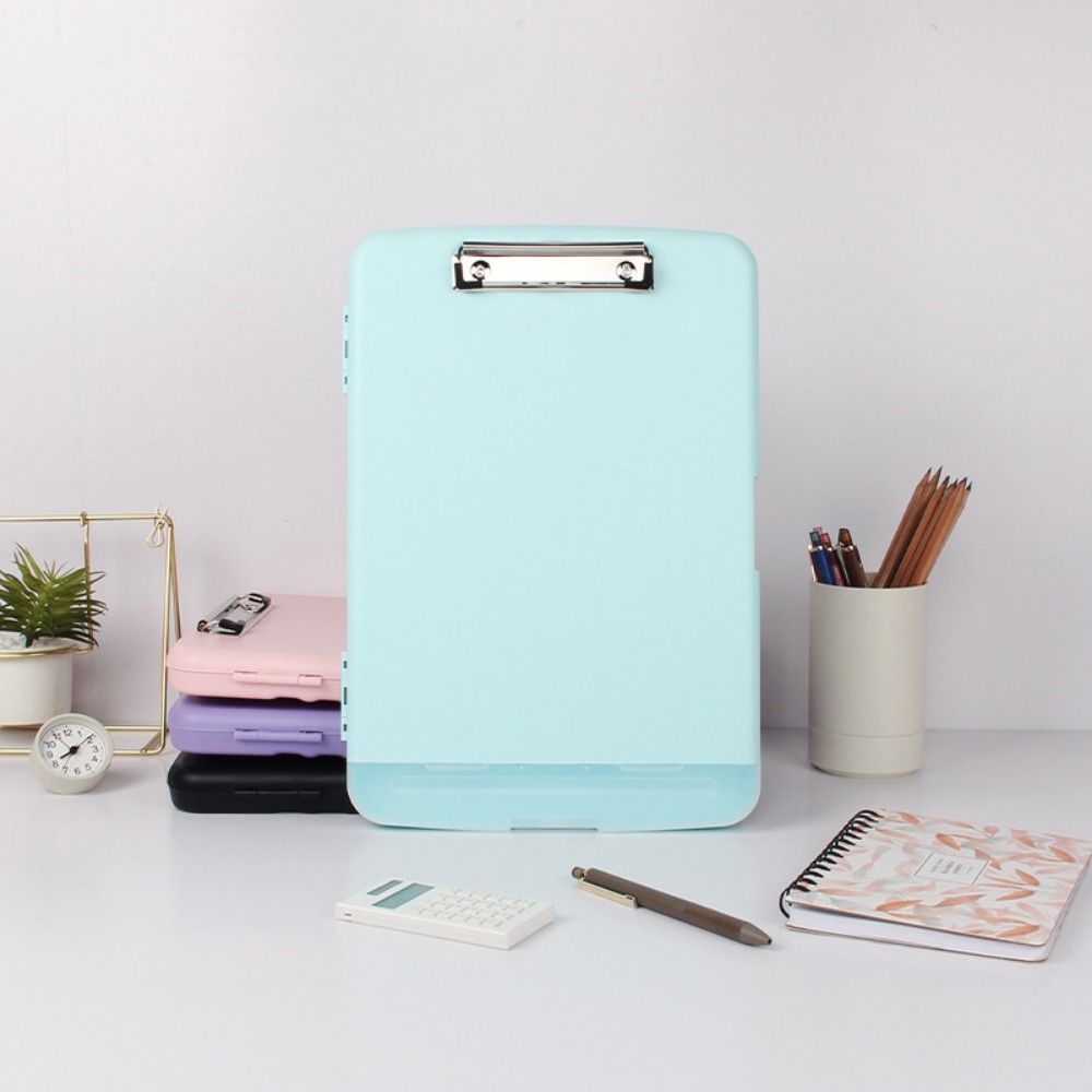 With Pen Holder File Clipboard Box A4 Plastic Documents Holder A4 Binder Writing Board  Contractors