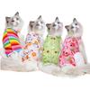 Durable Cartoon Cat Sterilization Clothes Anti-Scratch Breathable Pet Surgery Suit Print Weaning Suit