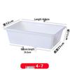 ZISIZ Téglalap alakú műanyag tárolókosár