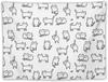 Black White And Grey Leopard Print Cute Tapestry Wall Hanging, Beautiful Bedroom, Living Room Decoration Suitable for Everyone