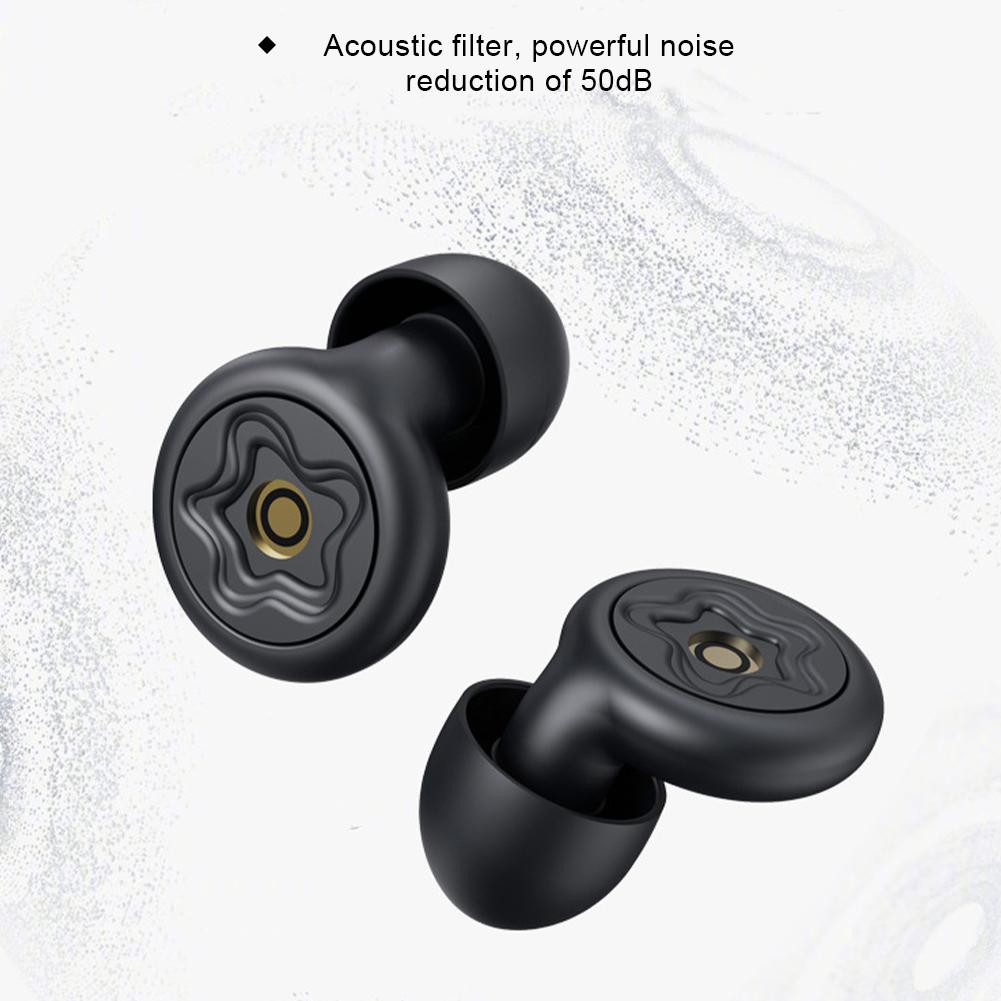 Soft Silicone Plating Anti-Noise Soundproof Earplugs Portable Washable Noise Reduction Earplugs Reusable Sleeping Earplugs