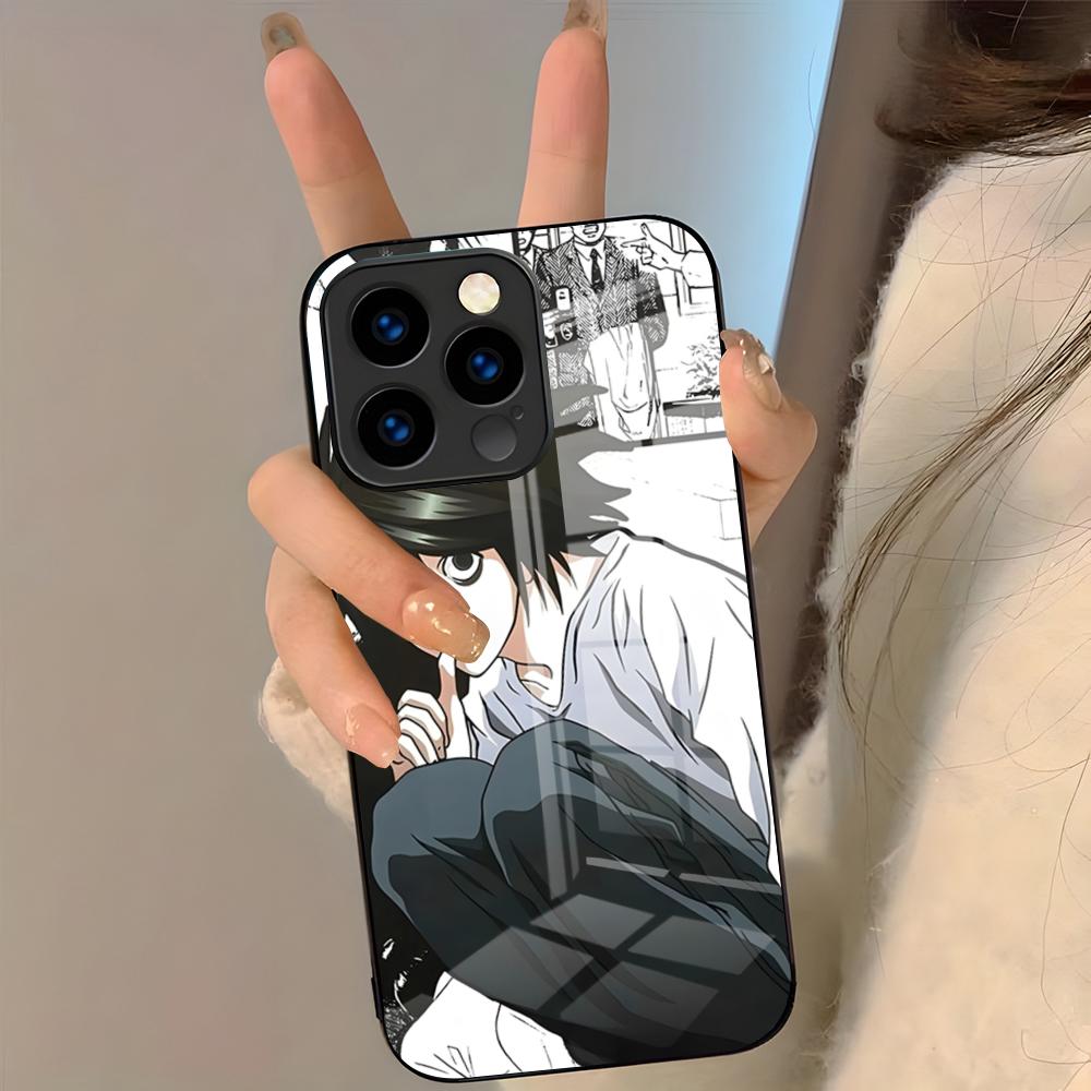 Anime Death Note Phone Case For IPhone 17 Pro Max 16 15 14 Pro Max 13 11 Plus Glass Cover