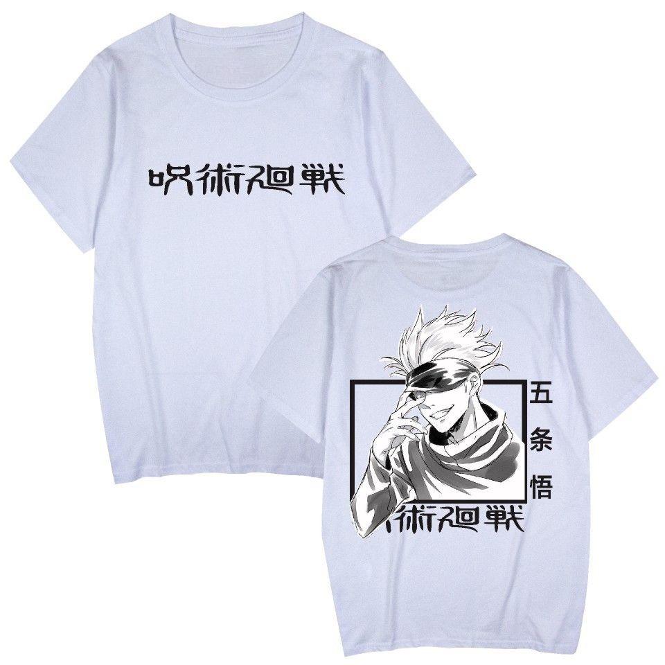 2025 Summer New Jujutsu Kaisen Spell Back To Fight Around Loose Men's and Women's Pullover Short-sleeved T-shirt Summer