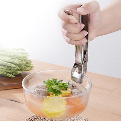 Hot Bowl Gripper Comfortable Grip Anti-scalding Stainless Steel Useful High-Temperature Resistant Pan Gripper Clip Kitchen Supplies