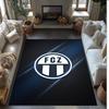 Tappeto Morbido Area Rug con Motivo Calcio FC Zürich Antiscivolo Tappeto per Pavimento Interno Tappetino Decorazione Sportiva per Camera da Letto