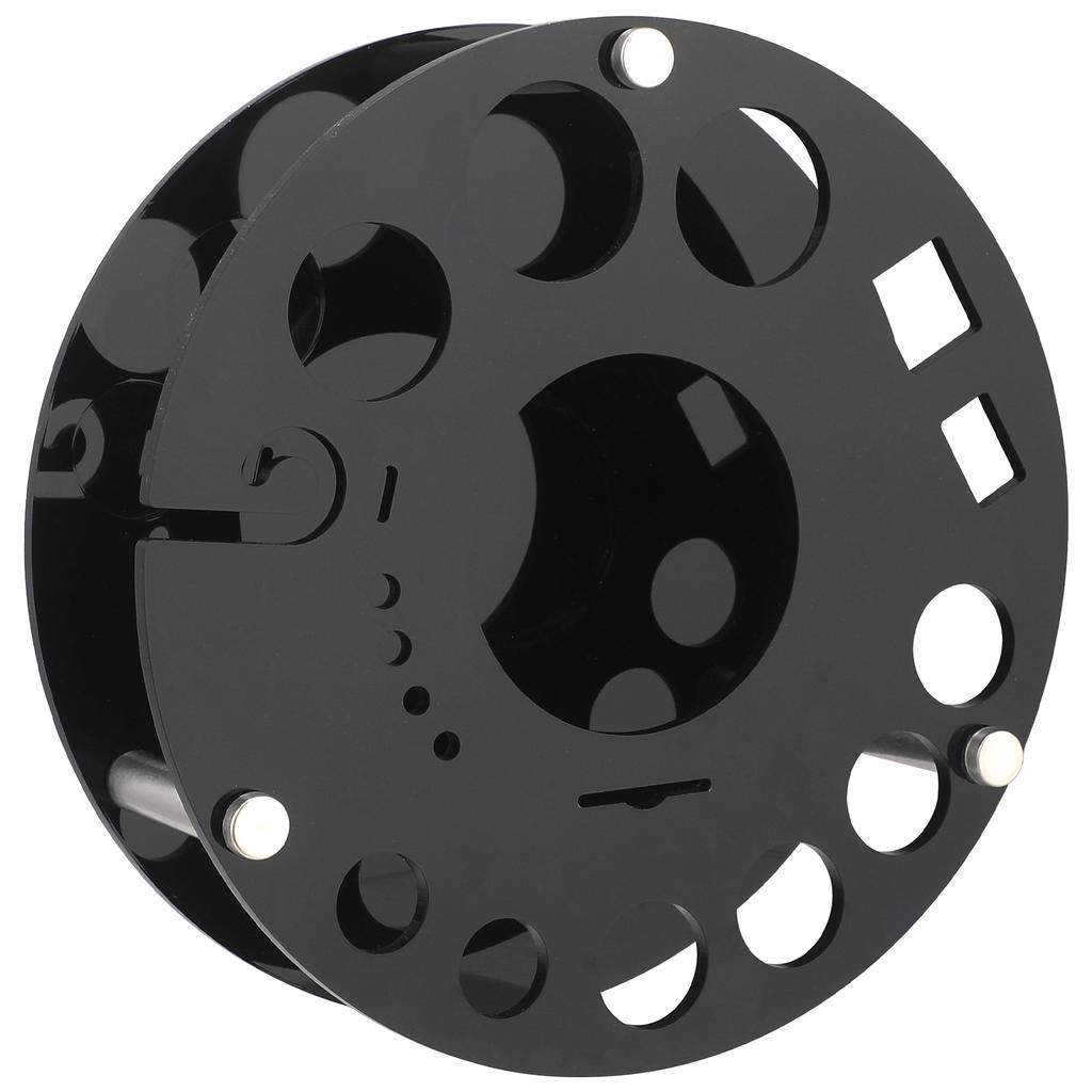 Rotating Round Black Acrylic Snow Cup Set Anti-Drop Cocktail Shaker Bar Tools 20-Piece Set