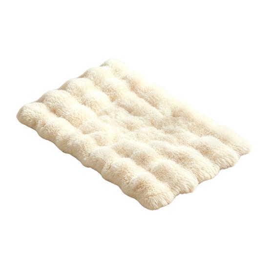 Comfortable Sleeping Rug for Dogs Faux Fur Pet Mat, Soft Warm Cat Pad with Non-slip Bottom, Winter Self-Warming Fuzzy Cozy Mat Bed Cats, Machine