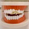 Hollow Dental Grills Copper Pentagram Tooth Caps Fashion Irregular Star Tooth Grillz  Men Women