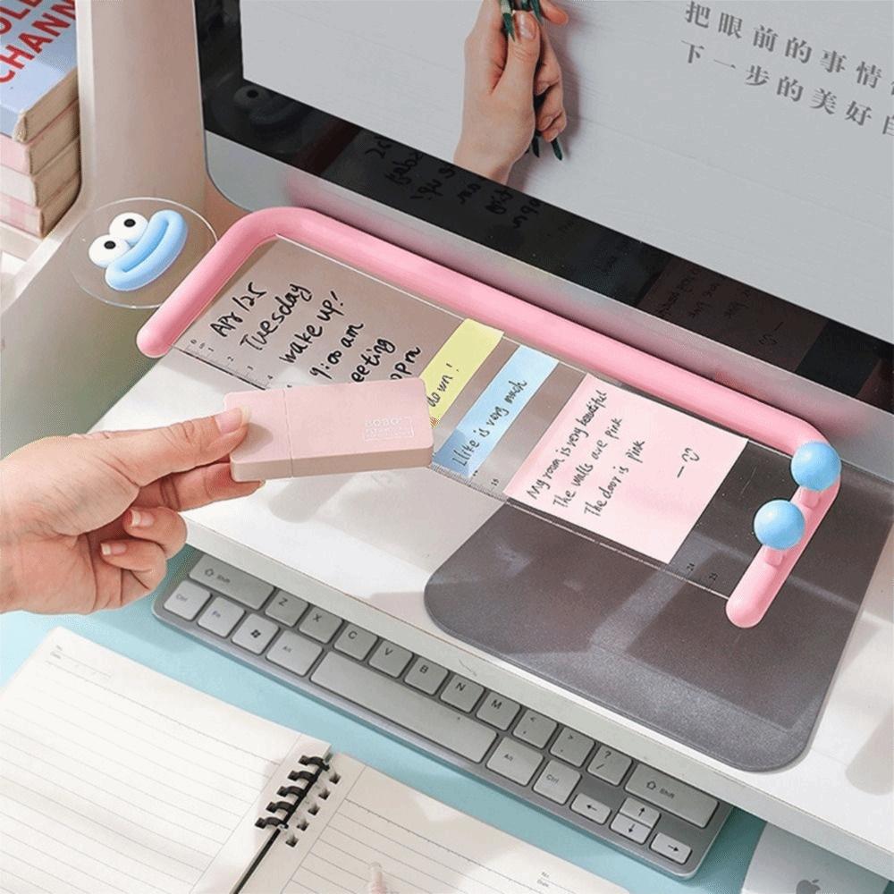 Transparent Computer Screen Message Board Self-adhesive Acrylic Computer Sticky Note  Memo Stand
