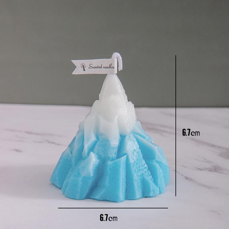 

Nordic Style Iceberg Aromatherapy Candle Birthday Companion Gift Home Fragrance Ornament озеро синий