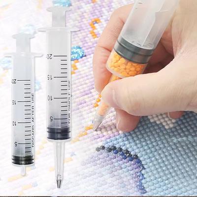 1pc/2pcs 5D Painting Pen - Auto Injection Tool, DIY Embroidery Quick Needle Tube Designer