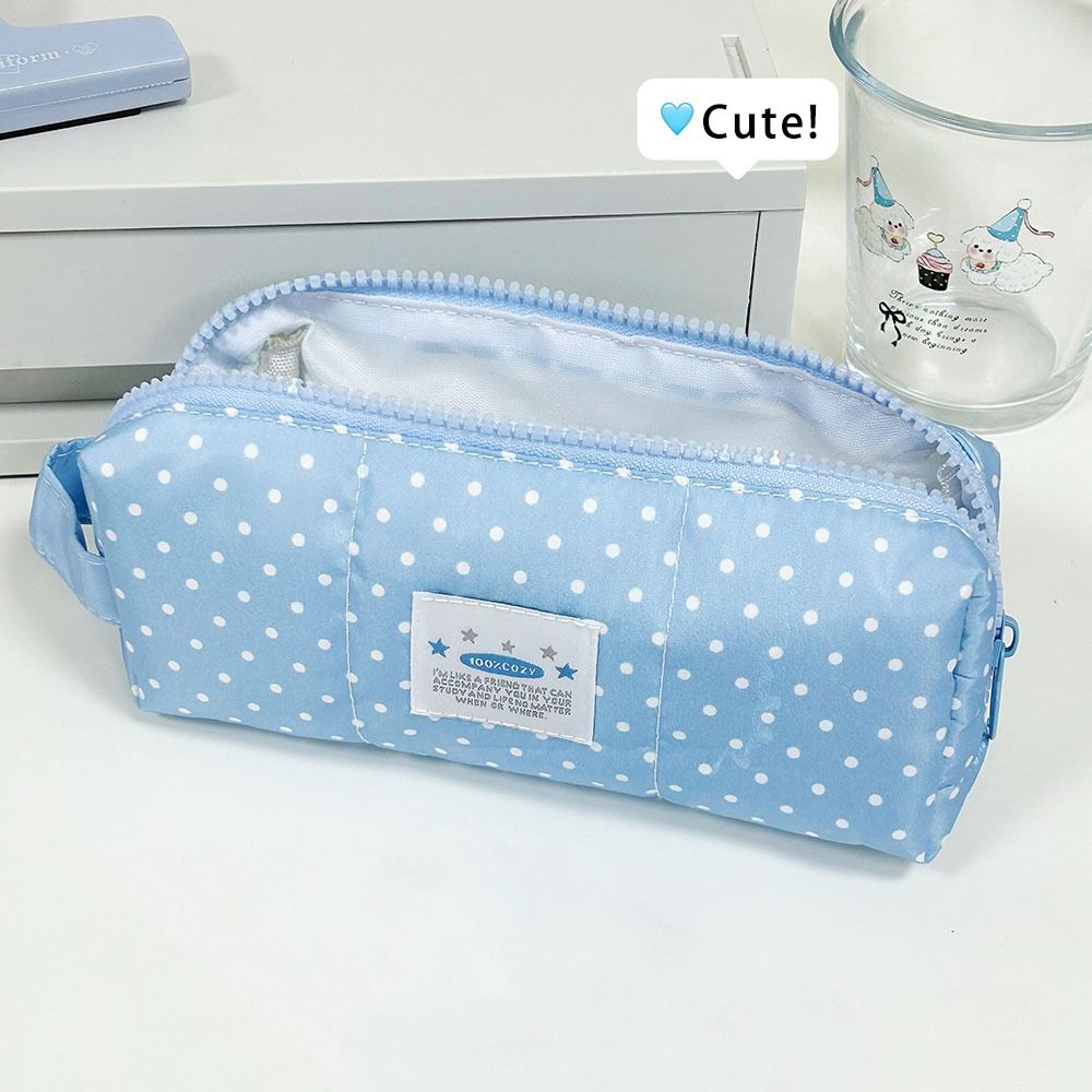 Astuccio con Design a Pois Astuccio Grande Capacità per Cancelleria Astuccio di Cancelleria di Alta Qualità Studenti