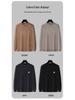 2025 Winter Men's Embroidered Fleece Sweater - Round Neck, Plus Velvet Chenille Knit, Thickened Base Layer Top