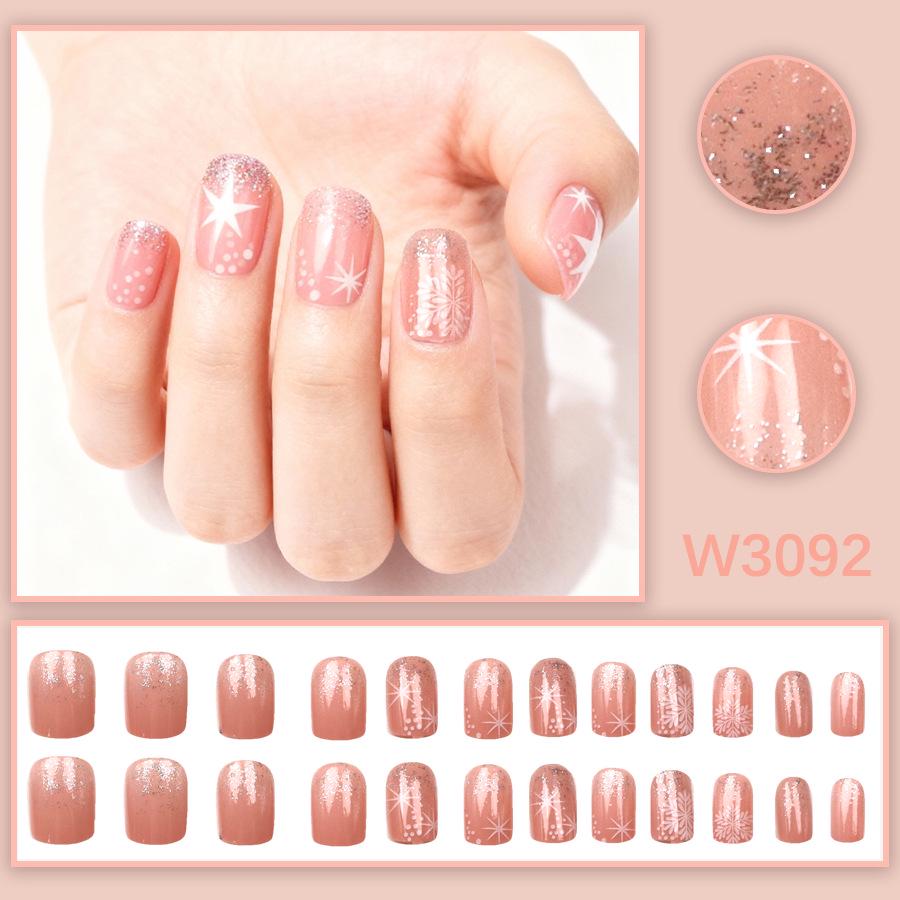 Autumn/Winter Snowflake Manicure Set: 24 Versatile Luxury Nails