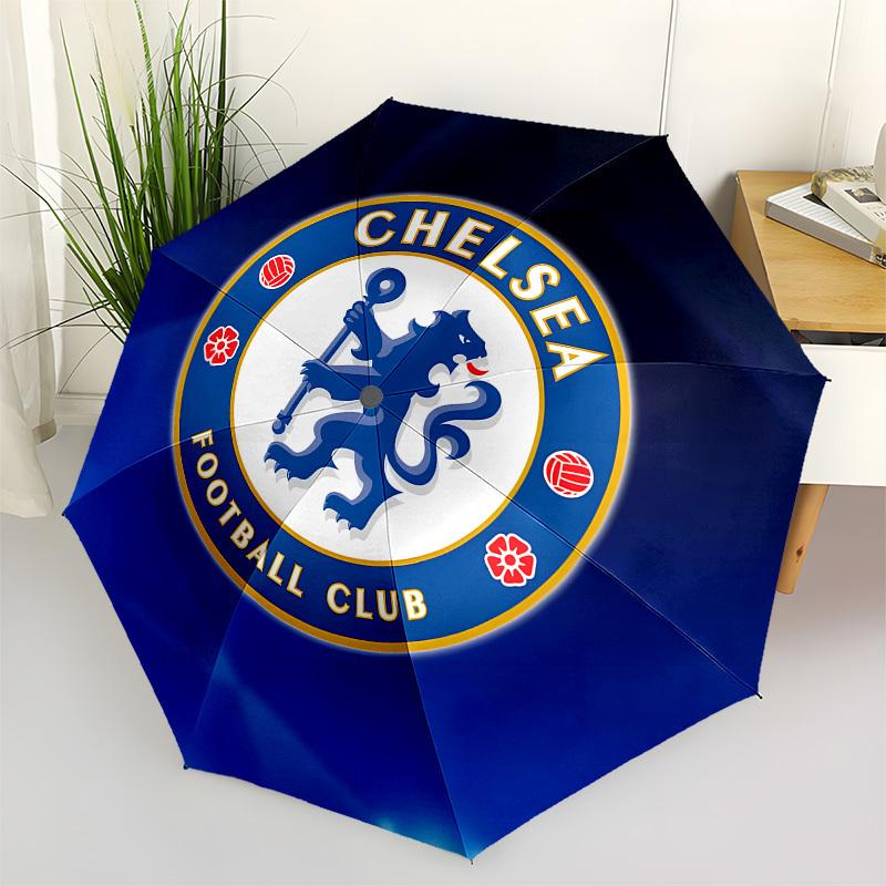 

Chelsea Football Club, Badge- Automatic Opening and Closing, 8-rib Structure Portable Umbrella, Suitable for Men and Women in All Seasons -